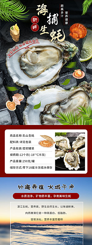 电商海鲜生鲜详情页