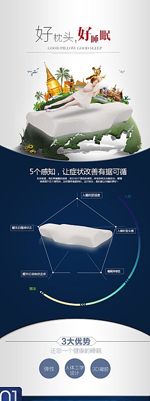 电商床上用品四件套详情页