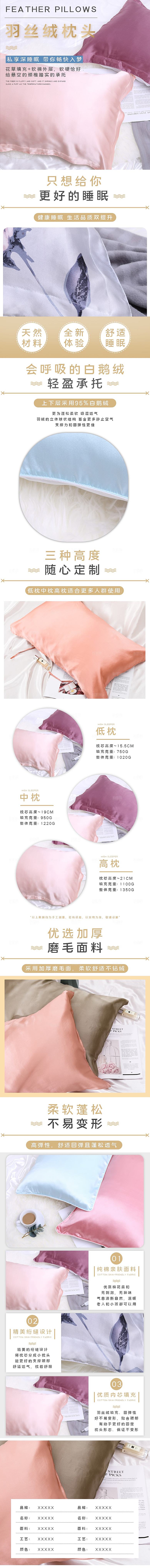 电商床上用品四件套详情页