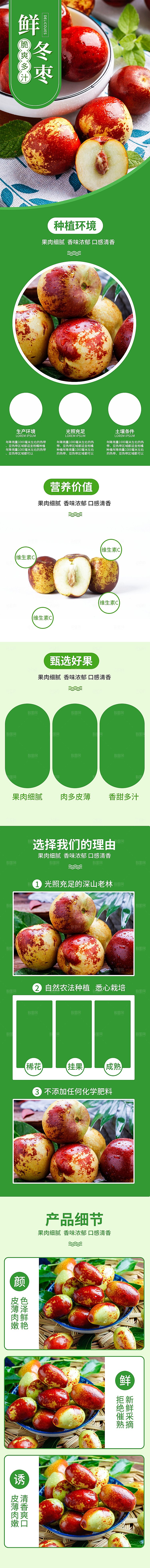 电商生鲜水果详情页