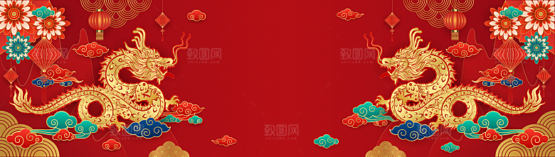 龙年展板海报设计素材