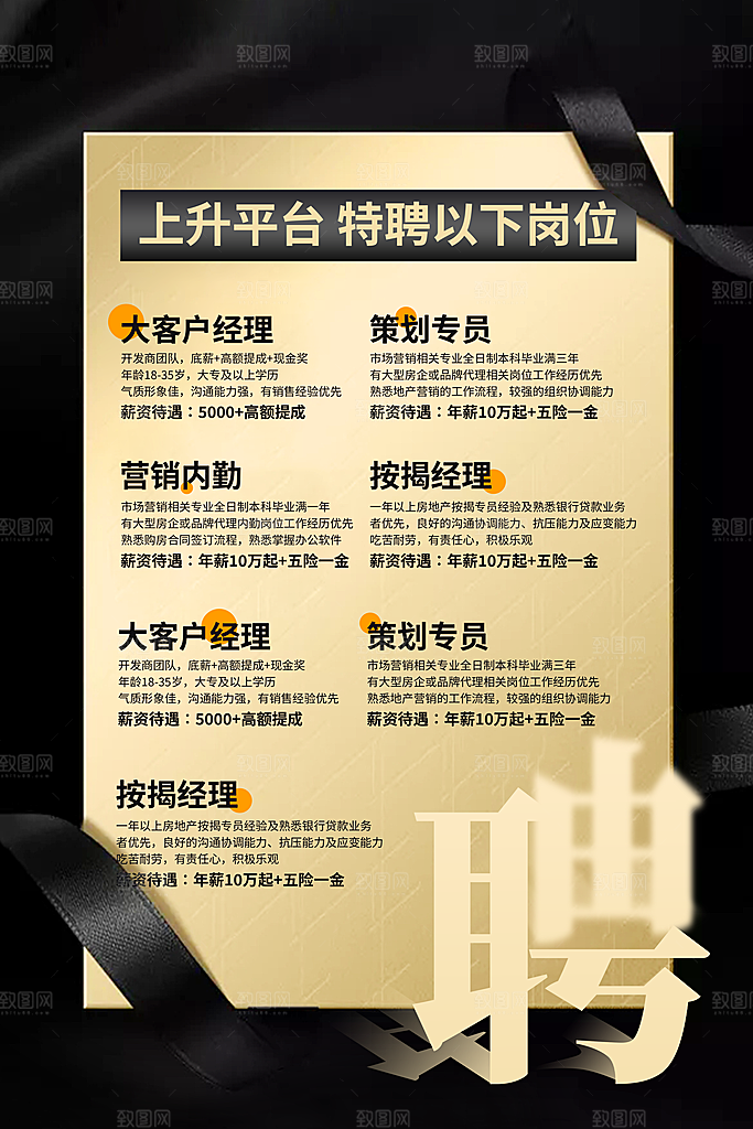 招聘招人宣传海报