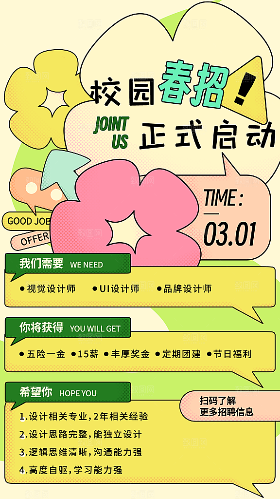 招聘招人宣传海报