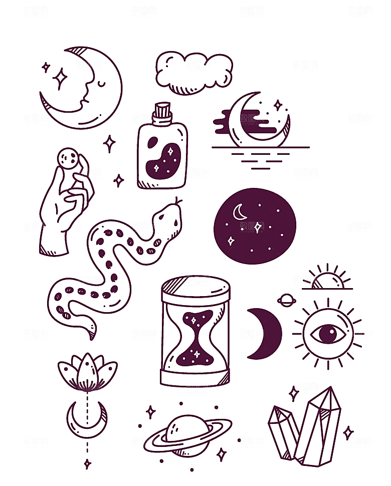 星座占卜矢量元素