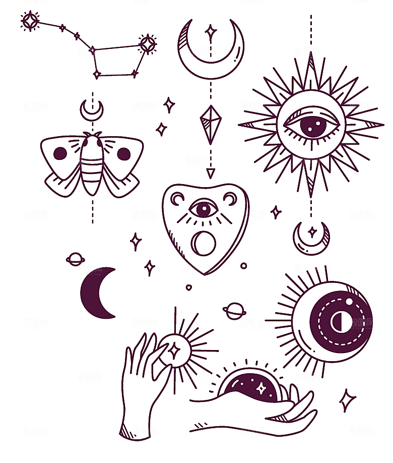 星座占卜矢量元素
