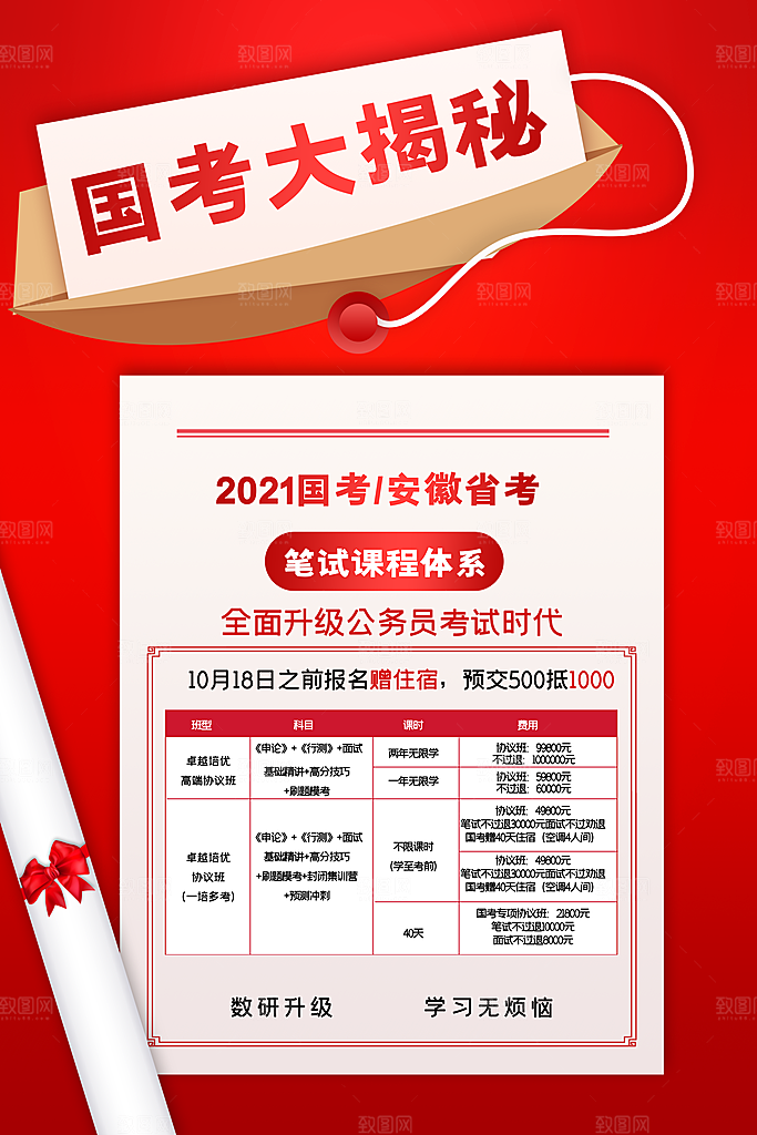 教育培训宣传单海报