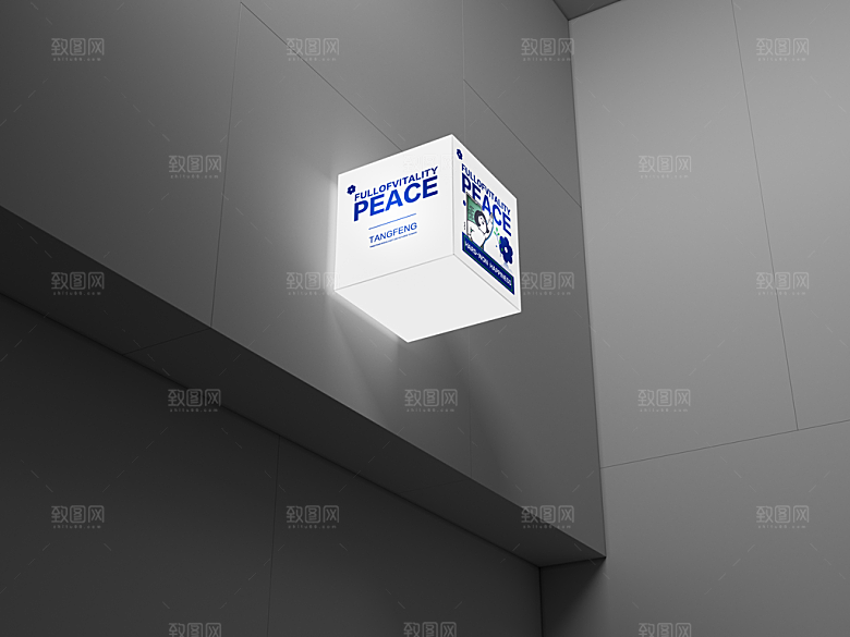 LOGO样机 灯箱样机  广告牌样机 (