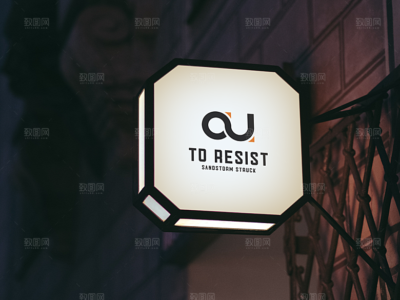 LOGO样机 灯箱样机  广告牌样机 (