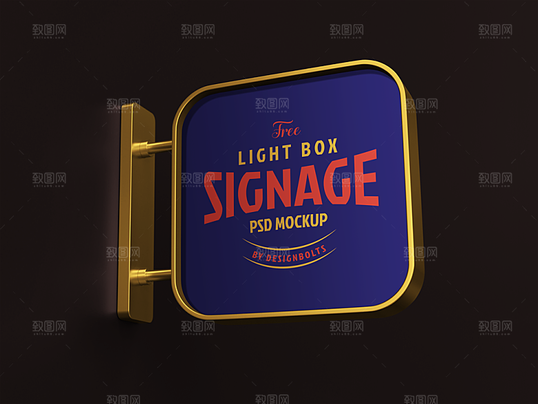 LOGO样机 灯箱样机  广告牌样机 (