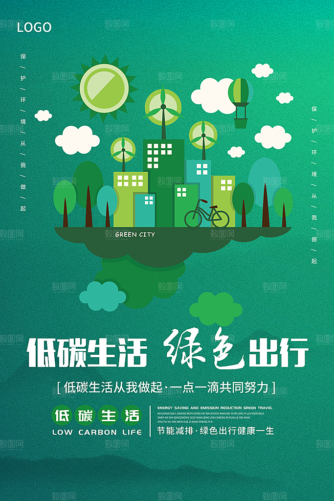 保护环境宣传推广海报