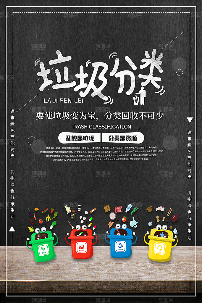 垃圾分类宣传推广海报