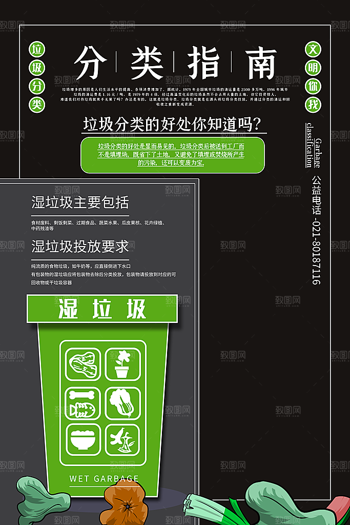 垃圾分类宣传推广海报