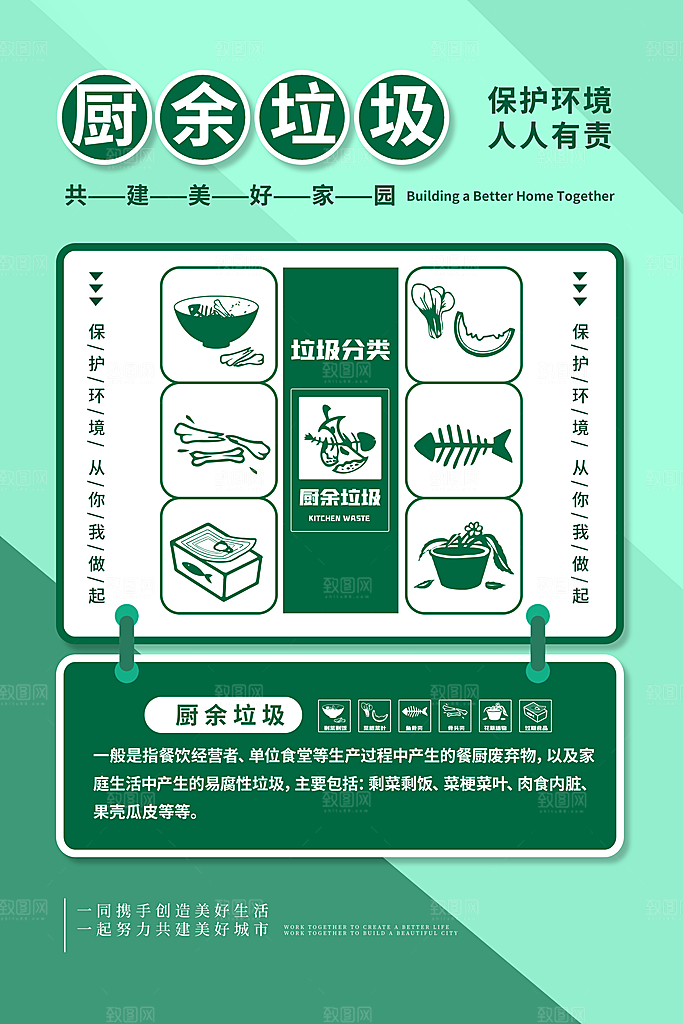 垃圾分类宣传推广海报