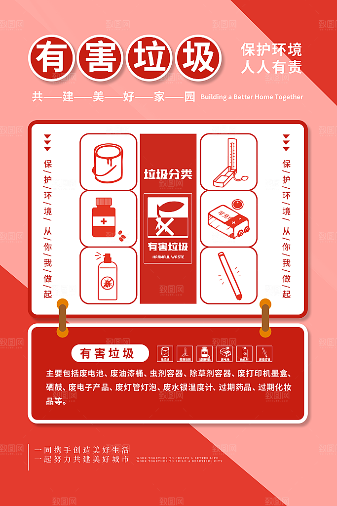 垃圾分类宣传推广海报