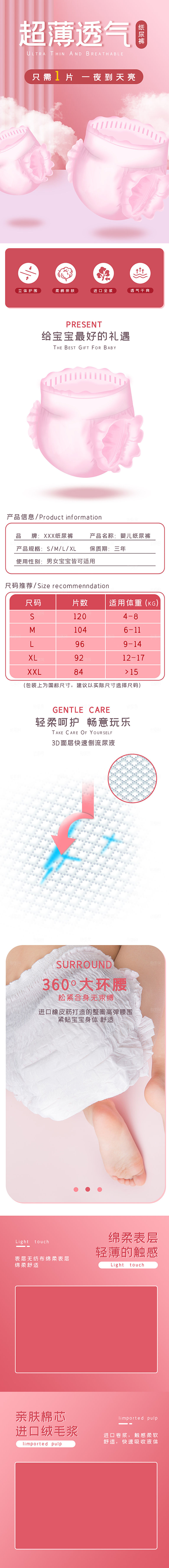 电商母婴用品详情页
