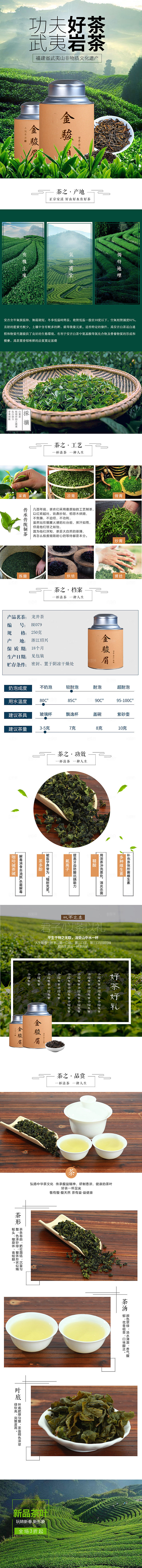 电商茶叶绿茶红茶详情页