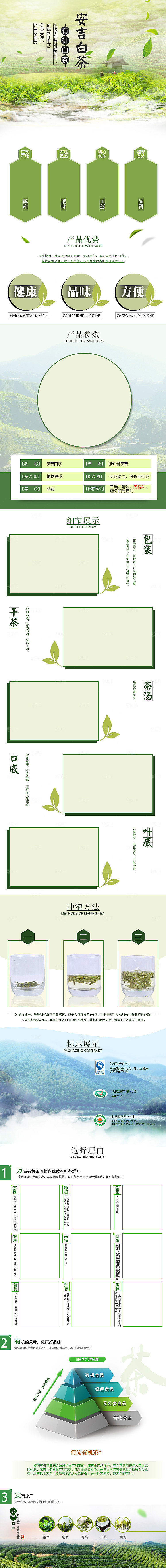 电商茶叶绿茶红茶详情页