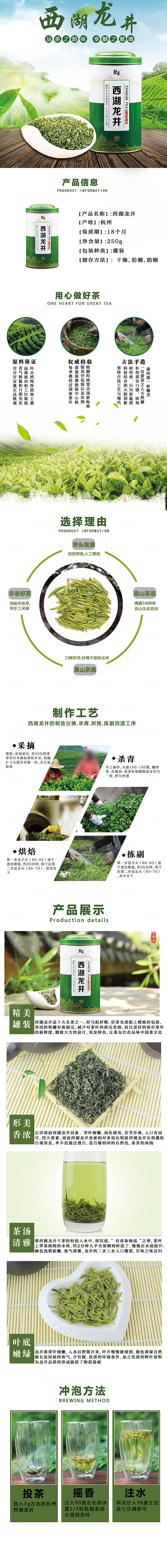 电商茶叶绿茶红茶详情页