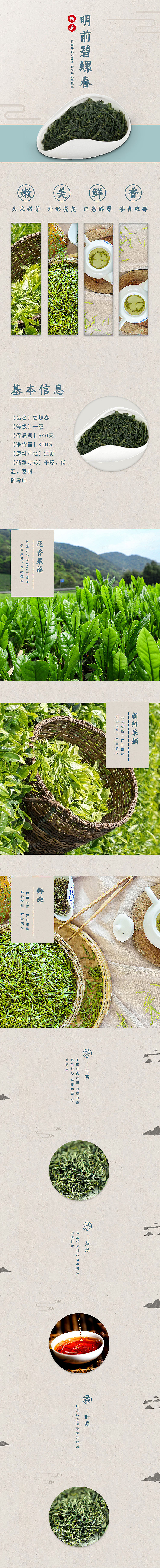 电商茶叶绿茶红茶详情页