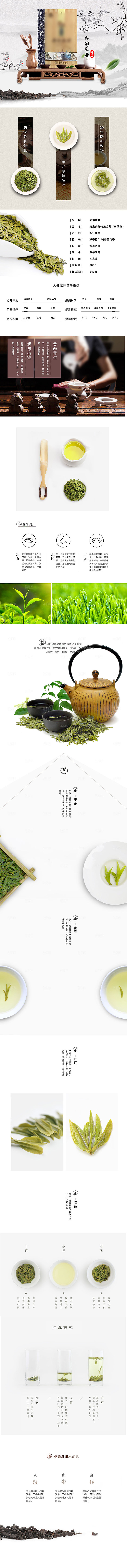 电商茶叶绿茶红茶详情页