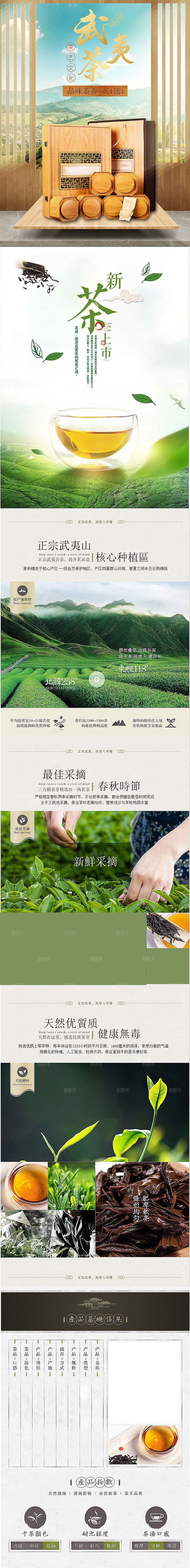 电商茶叶绿茶红茶详情页