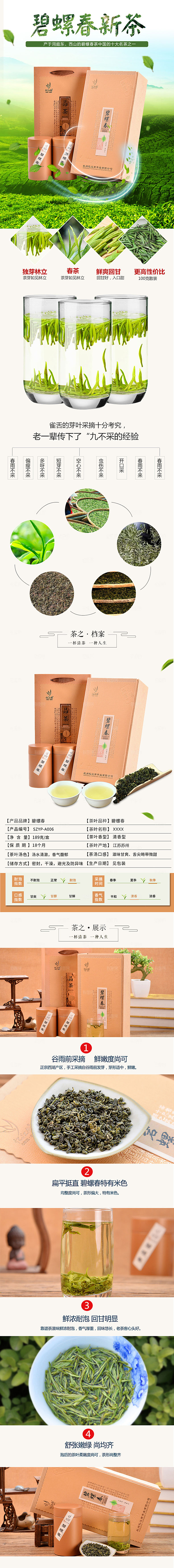 电商茶叶绿茶红茶详情页