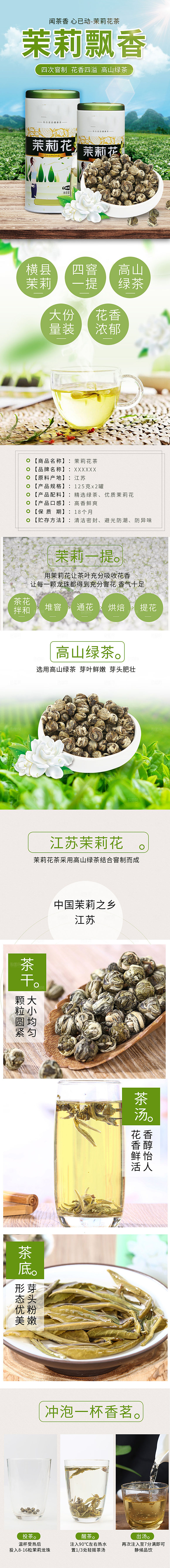 电商茶叶绿茶红茶详情页