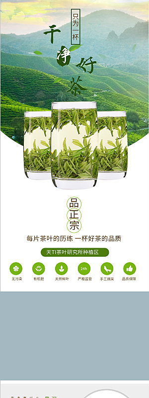 电商茶叶绿茶红茶详情页