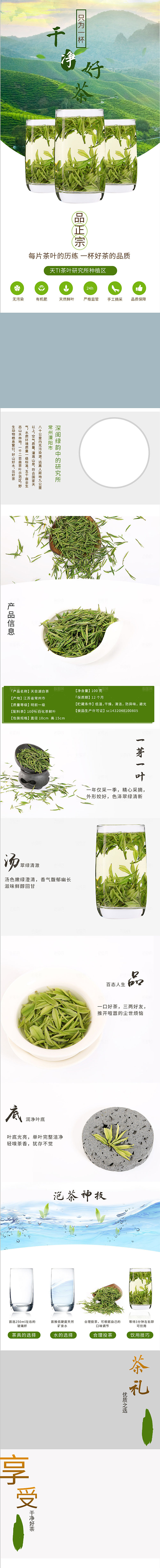 电商茶叶绿茶红茶详情页