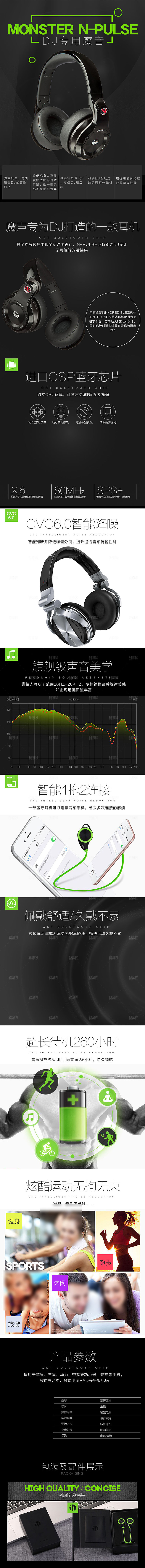 电商3C数码耳机耳麦详情页