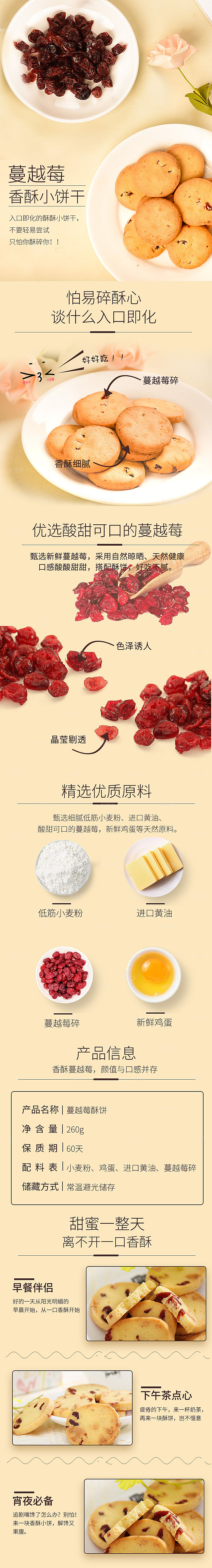 电商甜品烘焙蛋糕面包详情页