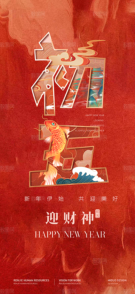 春节习俗年俗系列海报