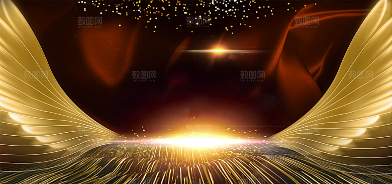 2024龙年年会展板红色背景墙企业签到处