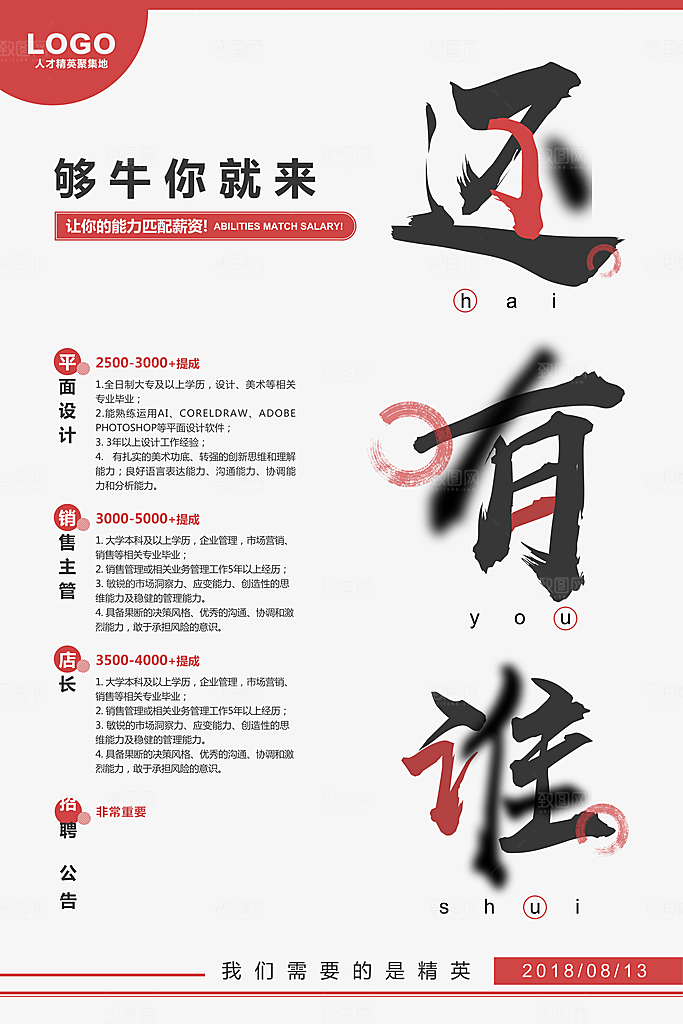 企业招聘海报宣传单