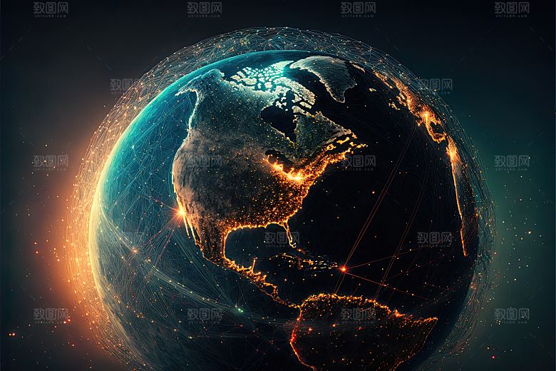 浩瀚宇宙星球摄影图片