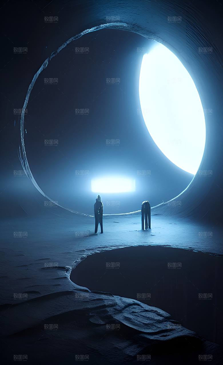 科幻空间之旅素材图片