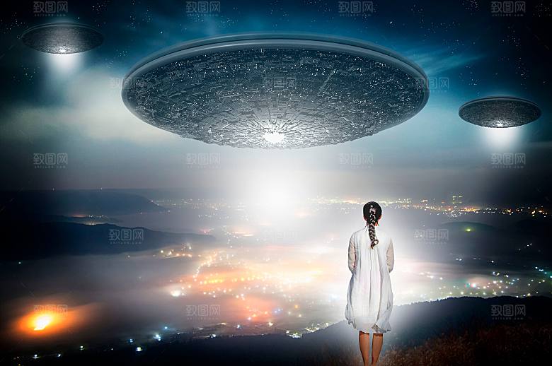 科幻宇宙太空飞船人物图片