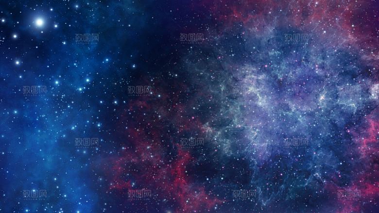 唯美蓝色宇宙星空图片