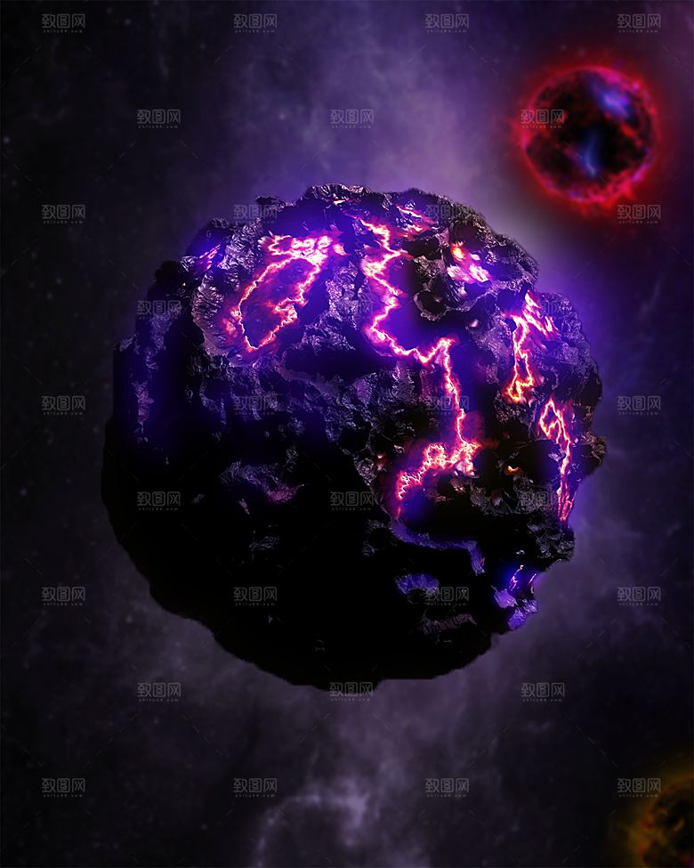 宇宙星系流星体图片