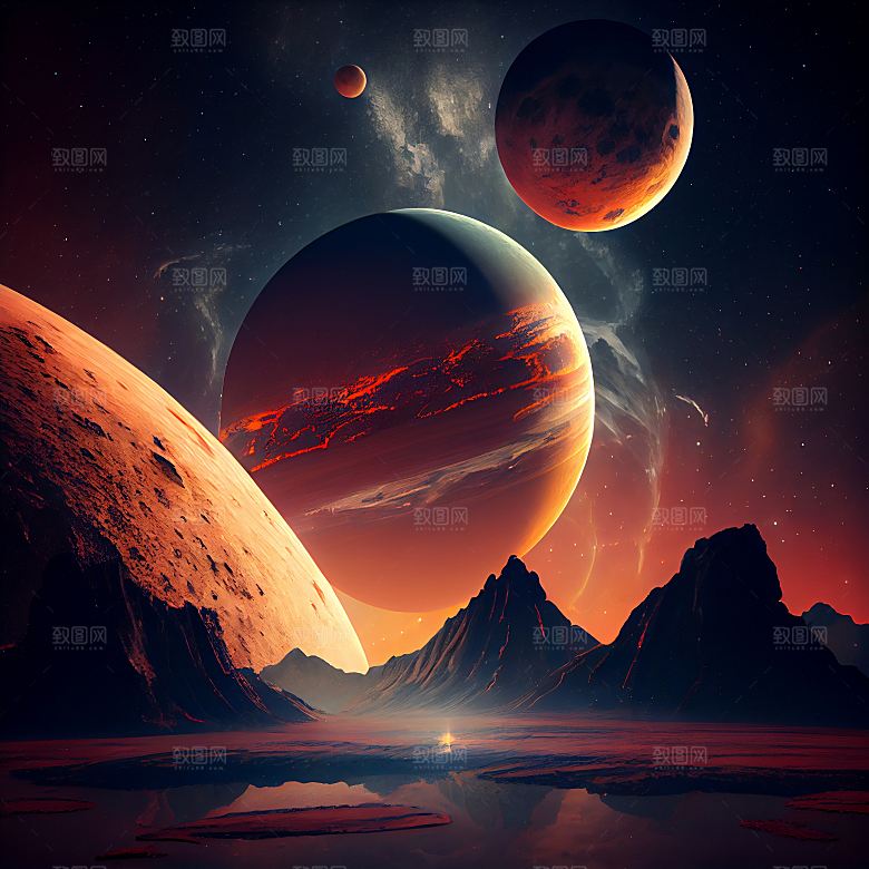 自然山川太空星球图片