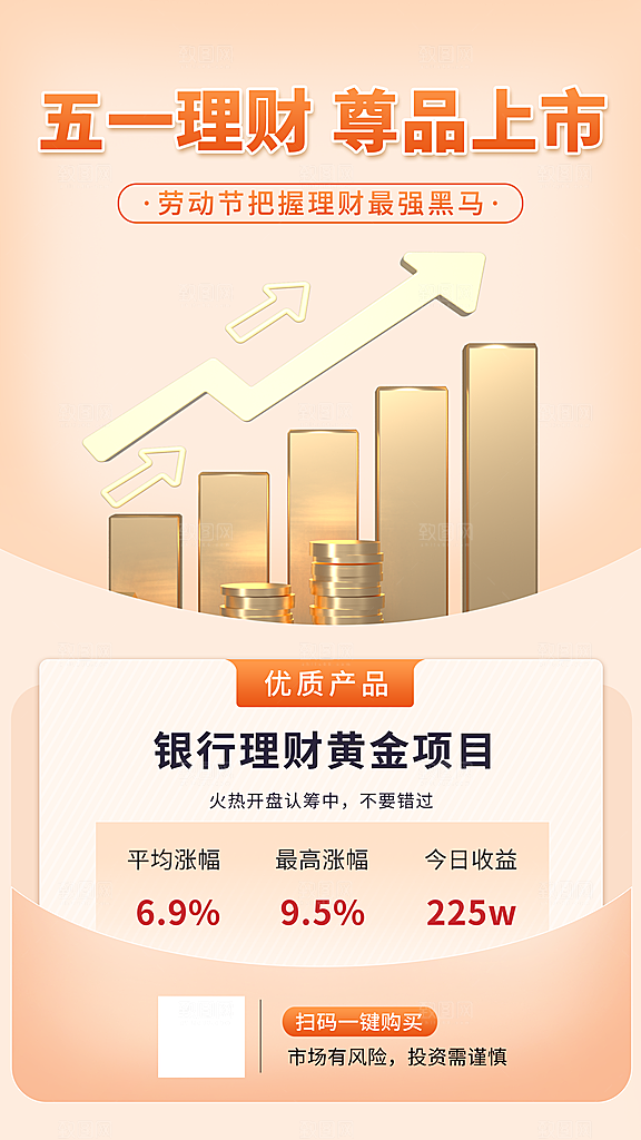 金融理财宣传推广海报