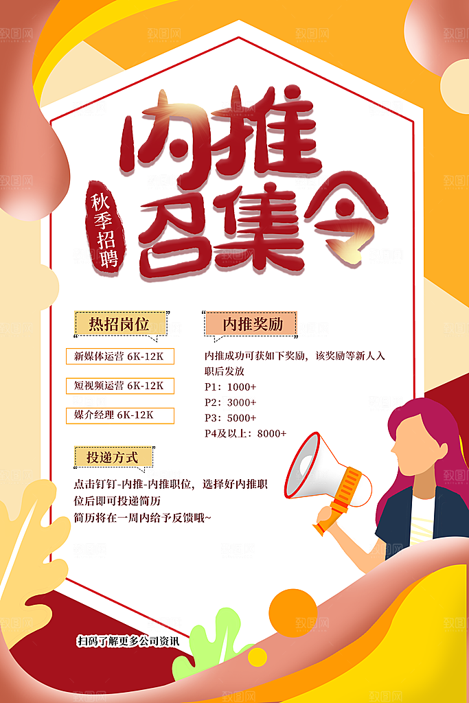 企业招聘海报宣传单