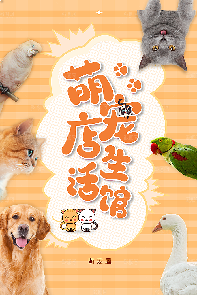 宠物公益宣传推广海报