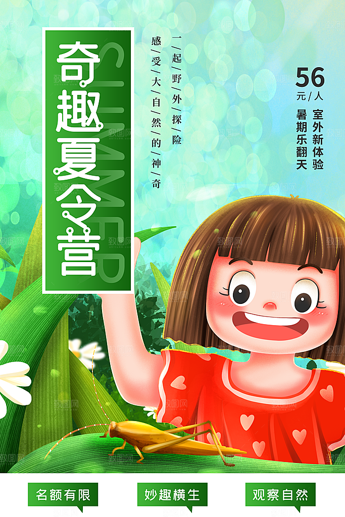 暑期夏令营推广宣传海报