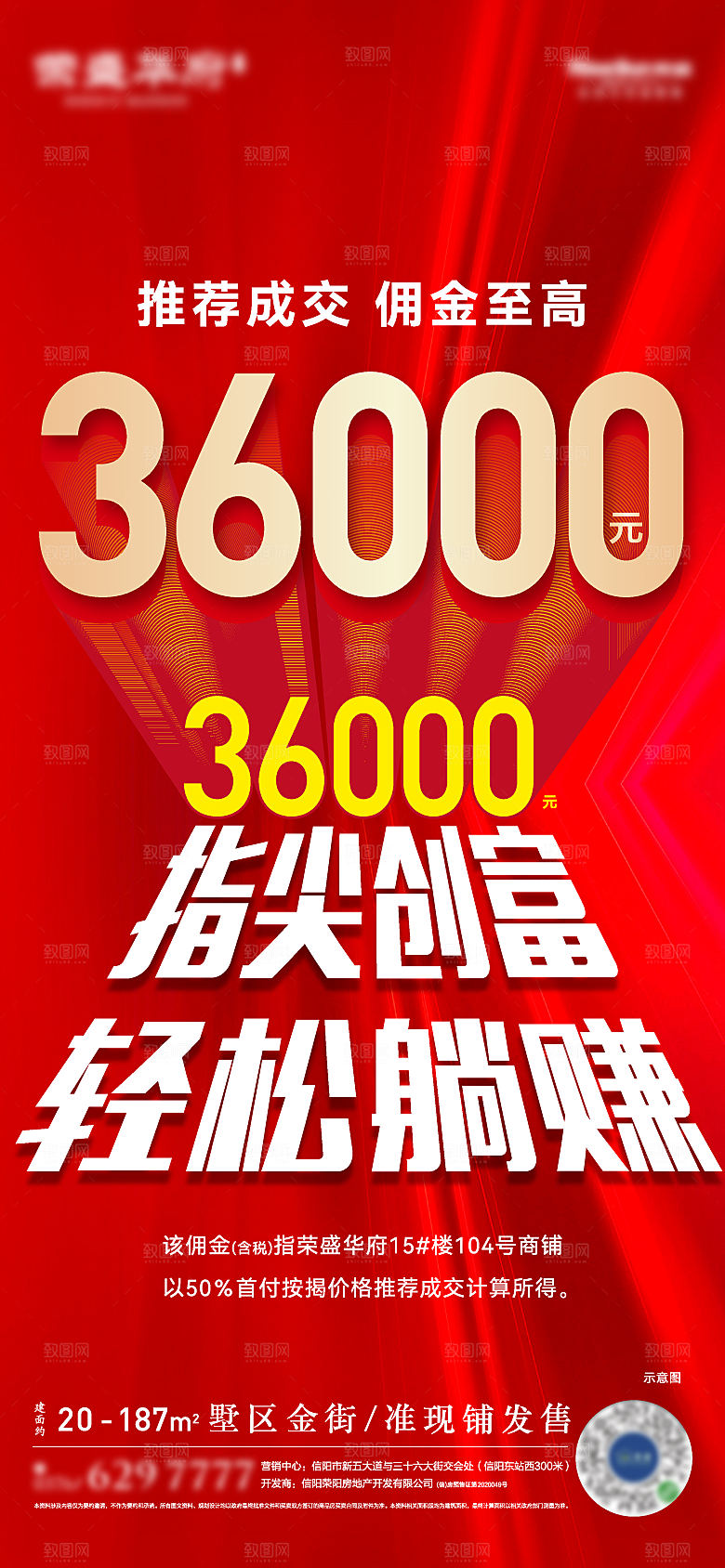 创意文字热销简约大气海报