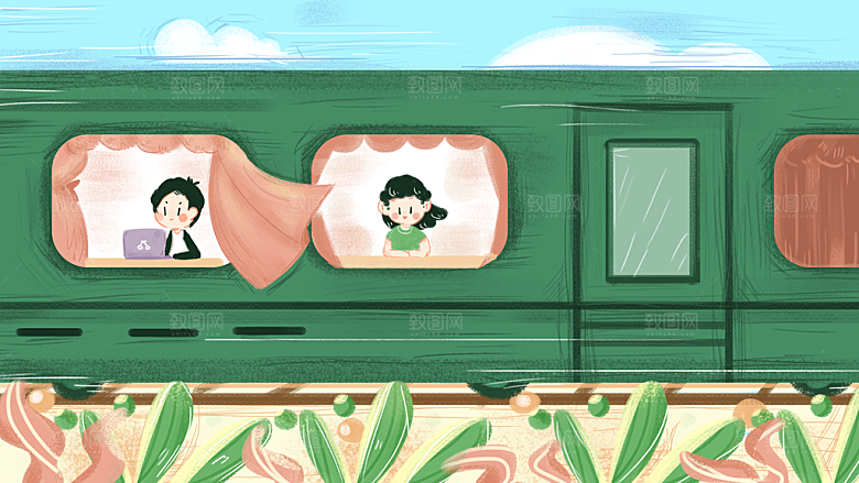 涂鸦炫酷插画简约大气海报