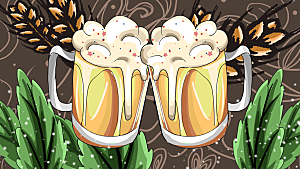 涂鸦炫酷插画简约大气海报