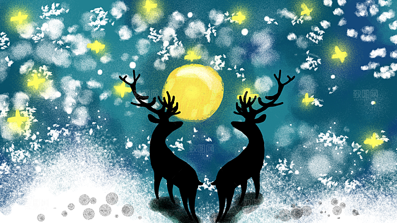 涂鸦炫酷插画简约大气海报