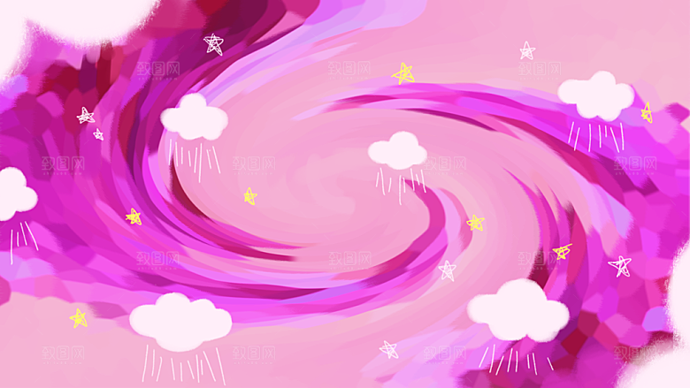 涂鸦炫酷插画简约大气海报