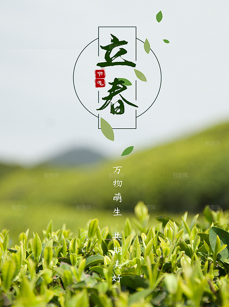 24节气立春海报